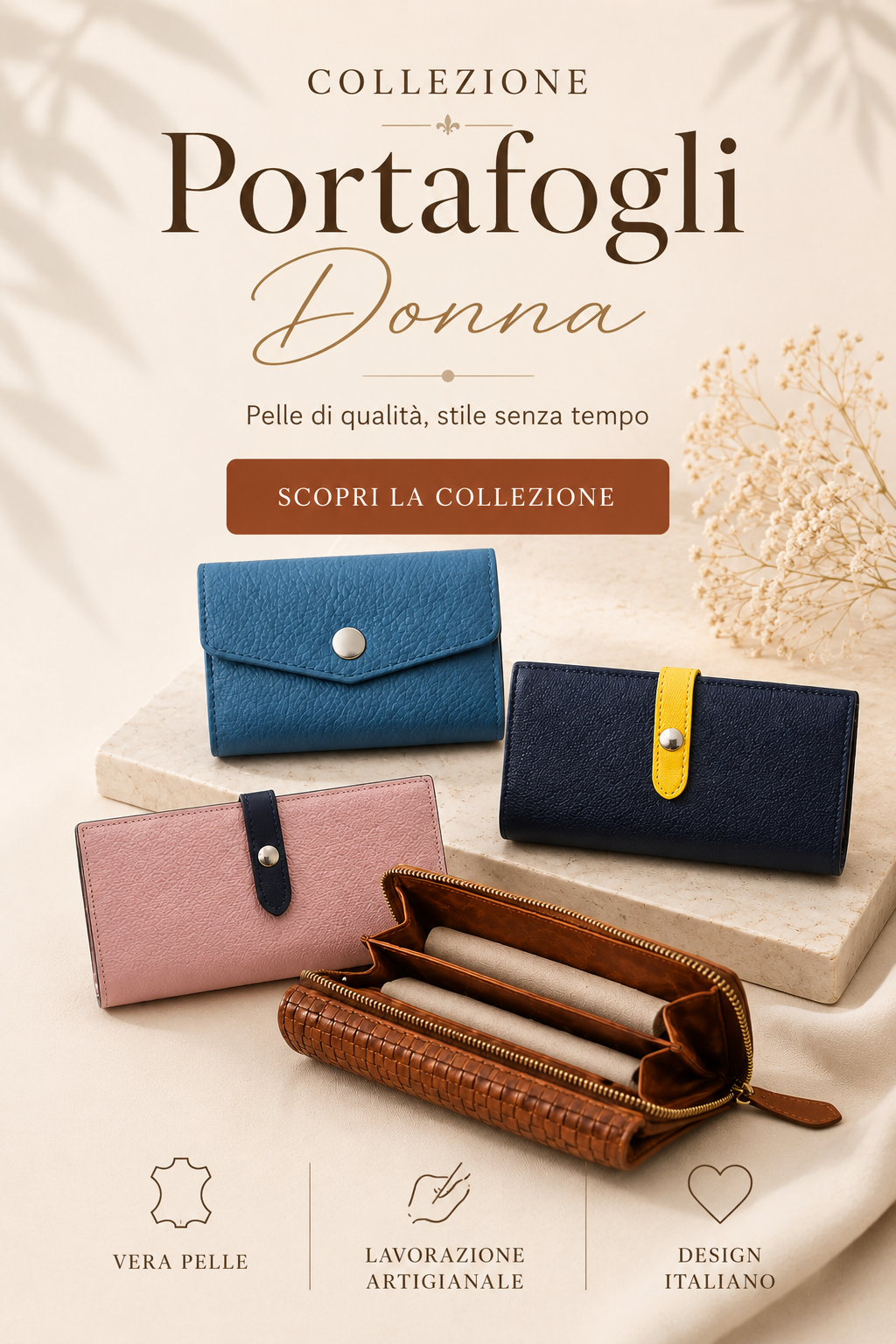 Portafogli Donna in Pelle