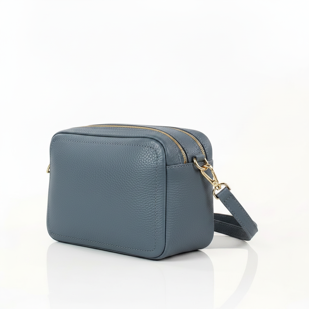 Borsetta in vera pelle due zip media