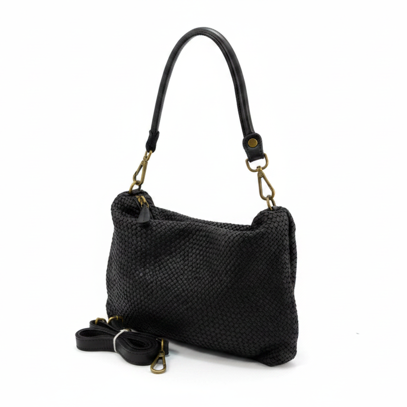 Borsa intreccio vera pelle Samy