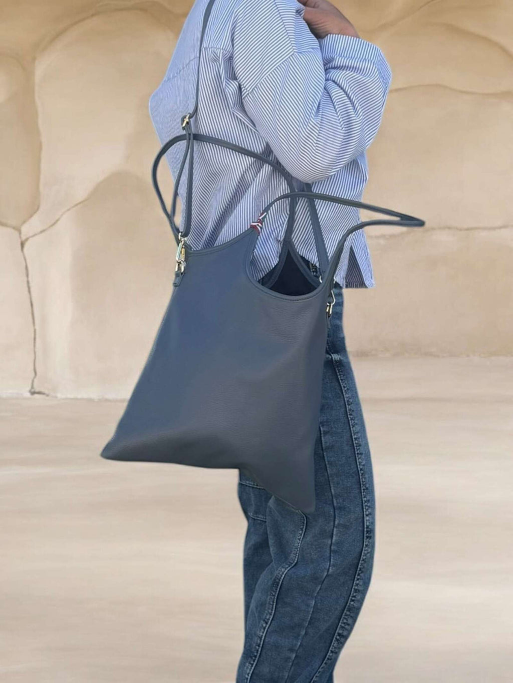 Borsa in vera pelle simple
