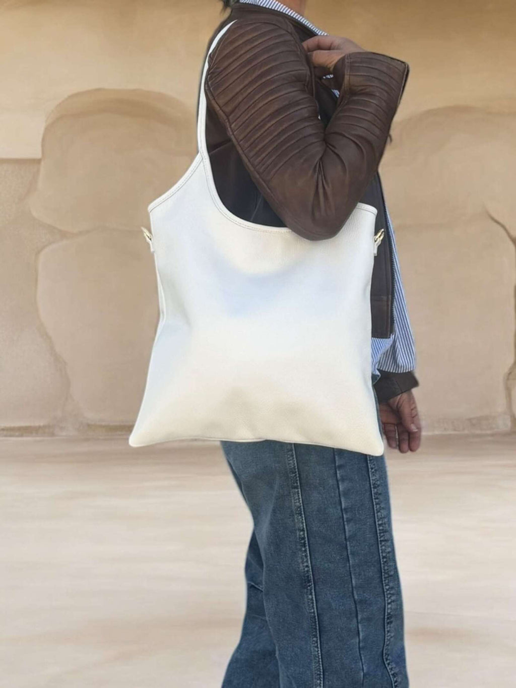 Borsa in vera pelle simple