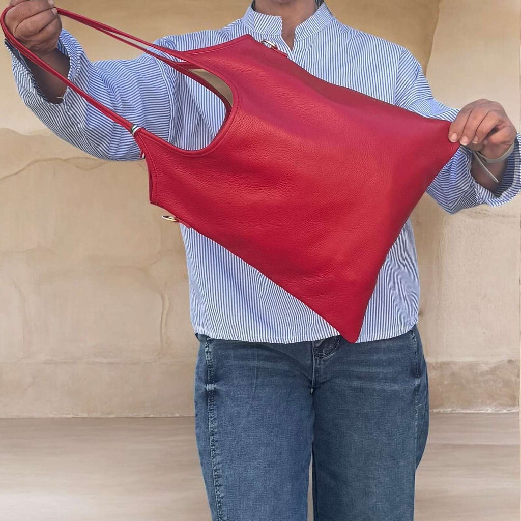 Borsa in vera pelle simple