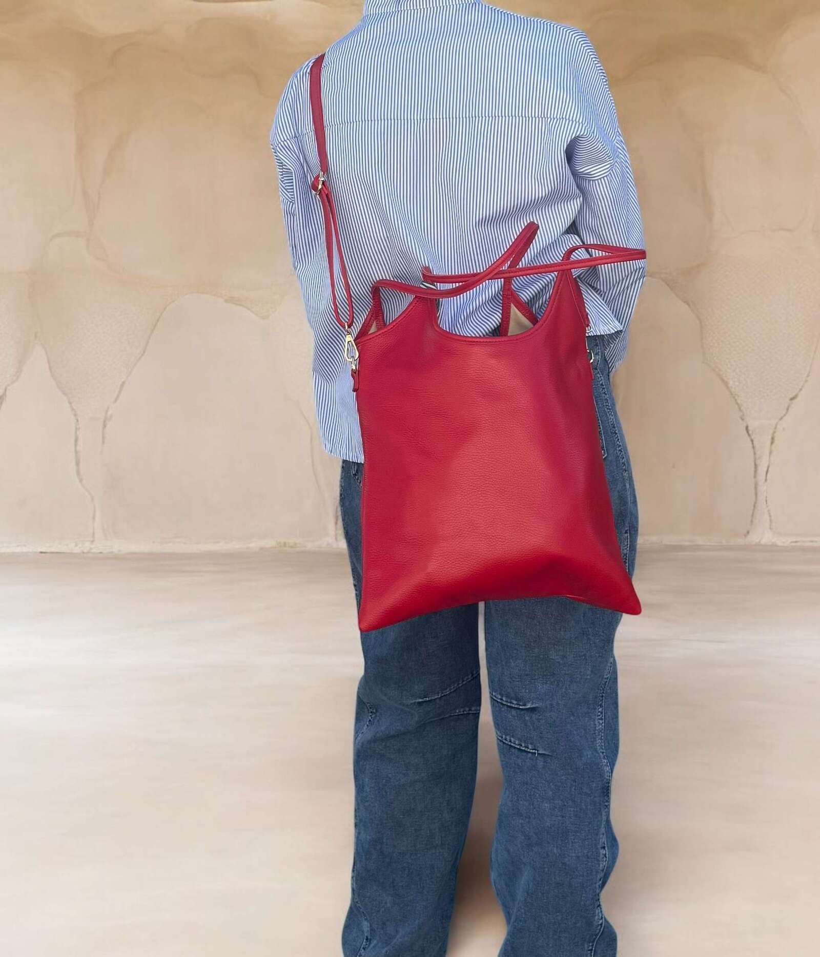Borsa in vera pelle simple