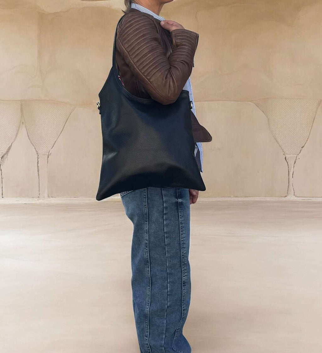 Borsa in vera pelle simple