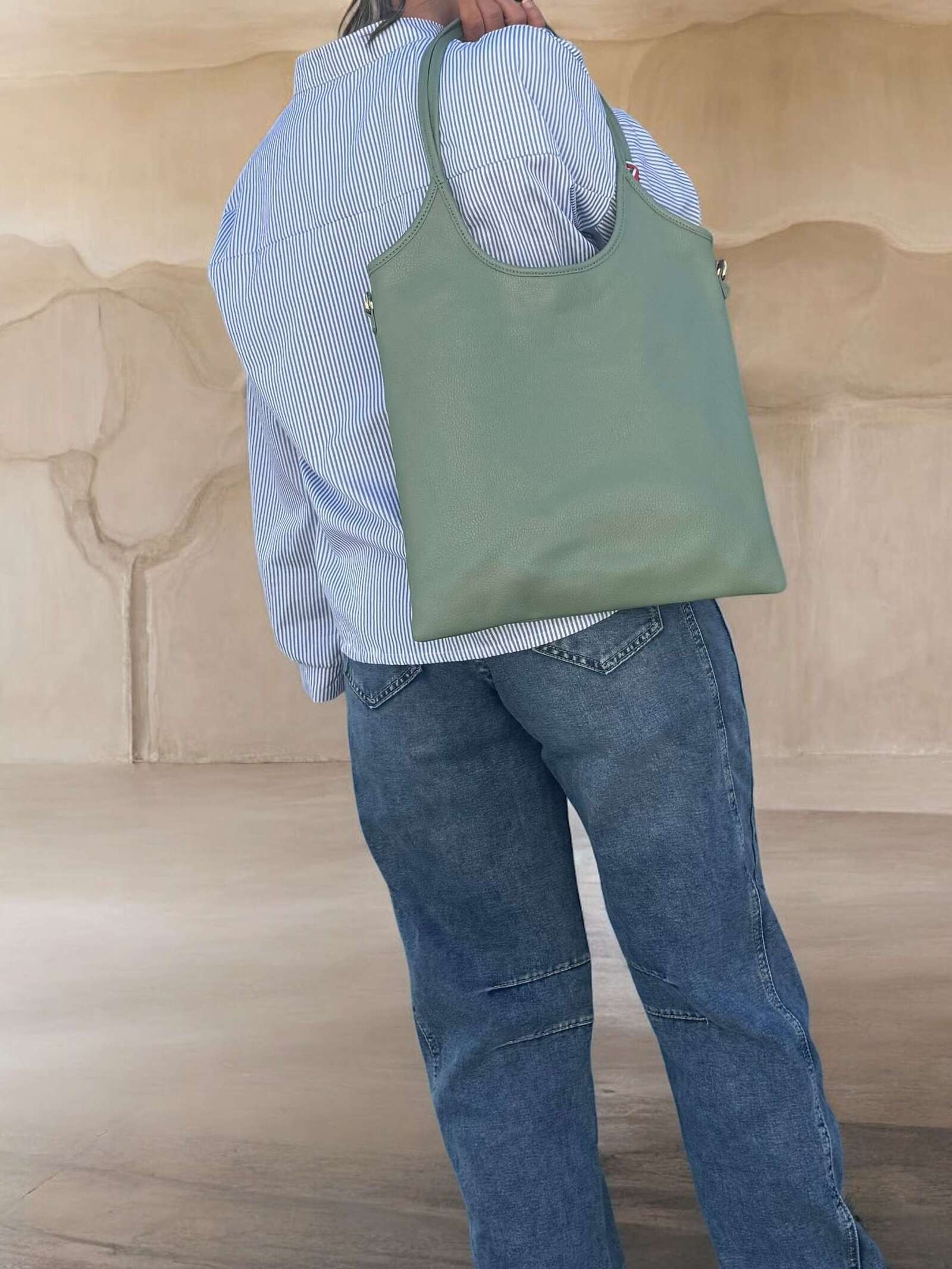 Borsa in vera pelle simple