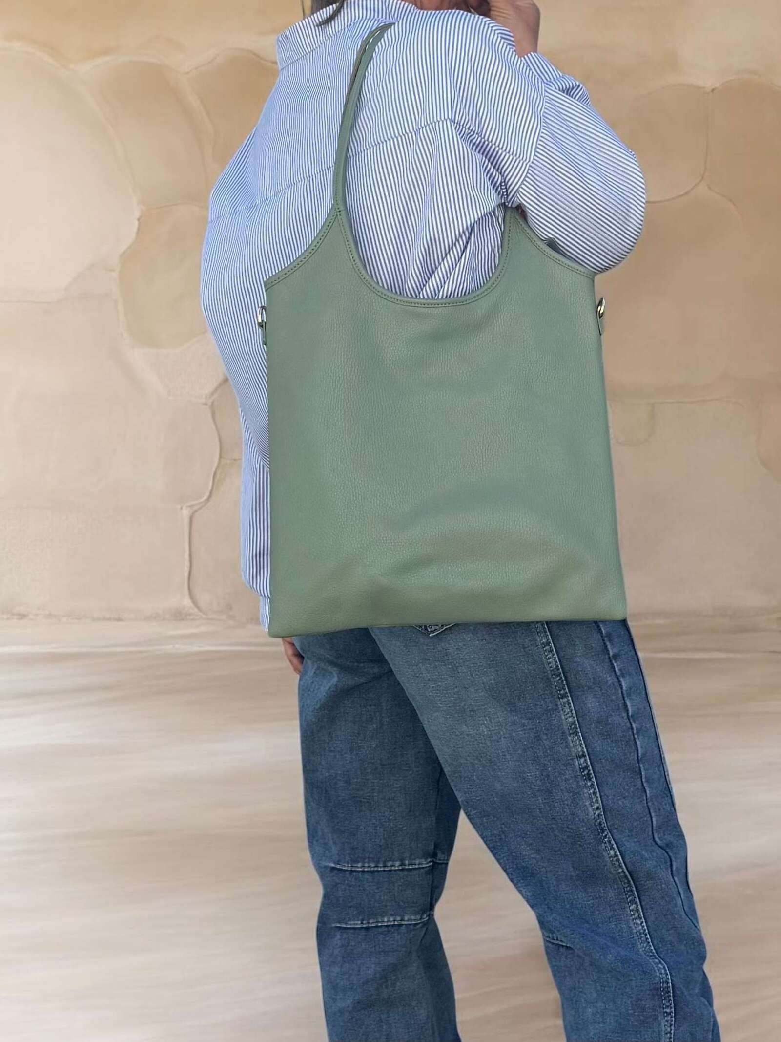 Borsa in vera pelle simple
