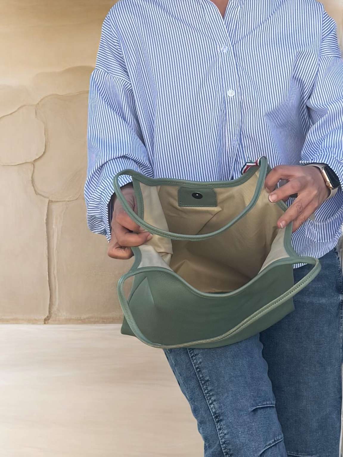 Borsa in vera pelle simple