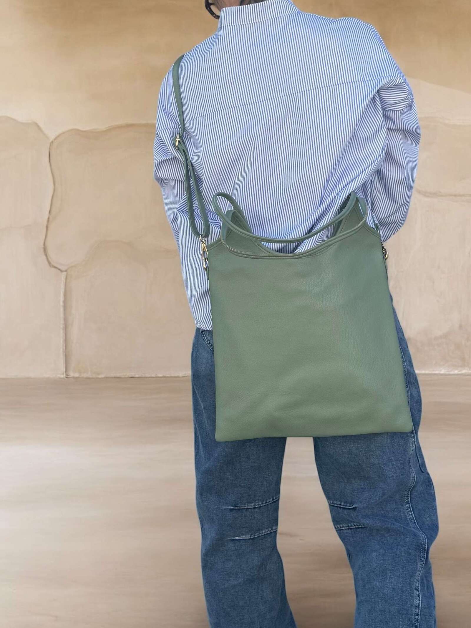 Borsa in vera pelle simple