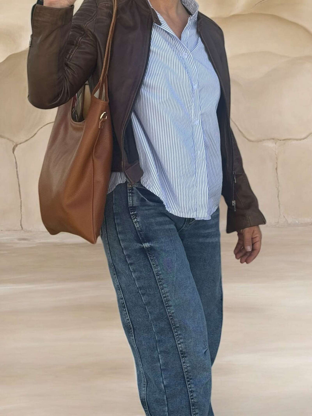 Borsa in vera pelle simple