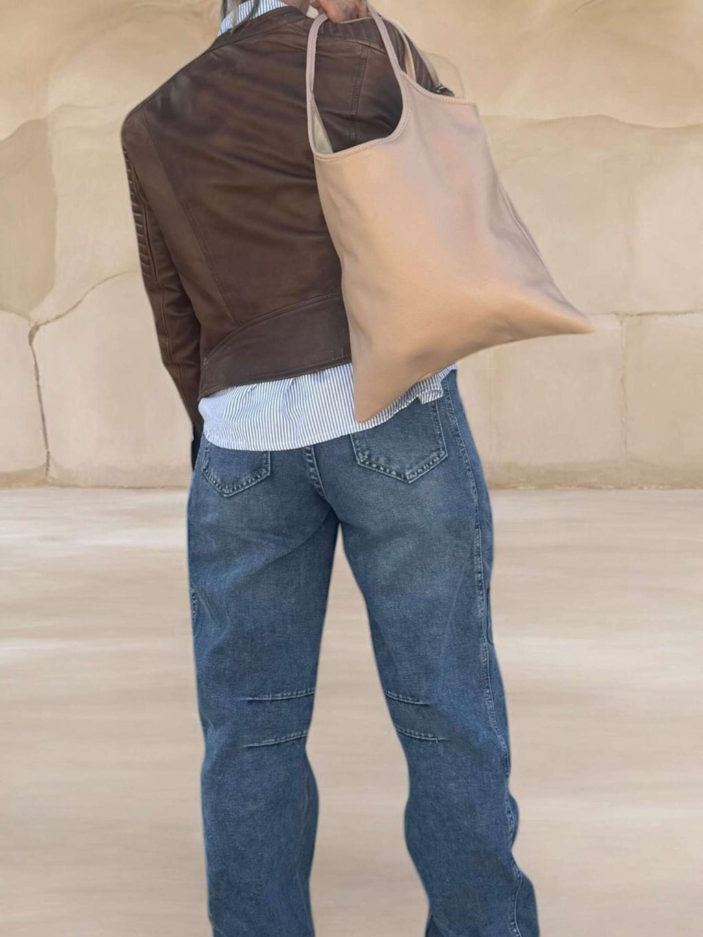Borsa in vera pelle simple