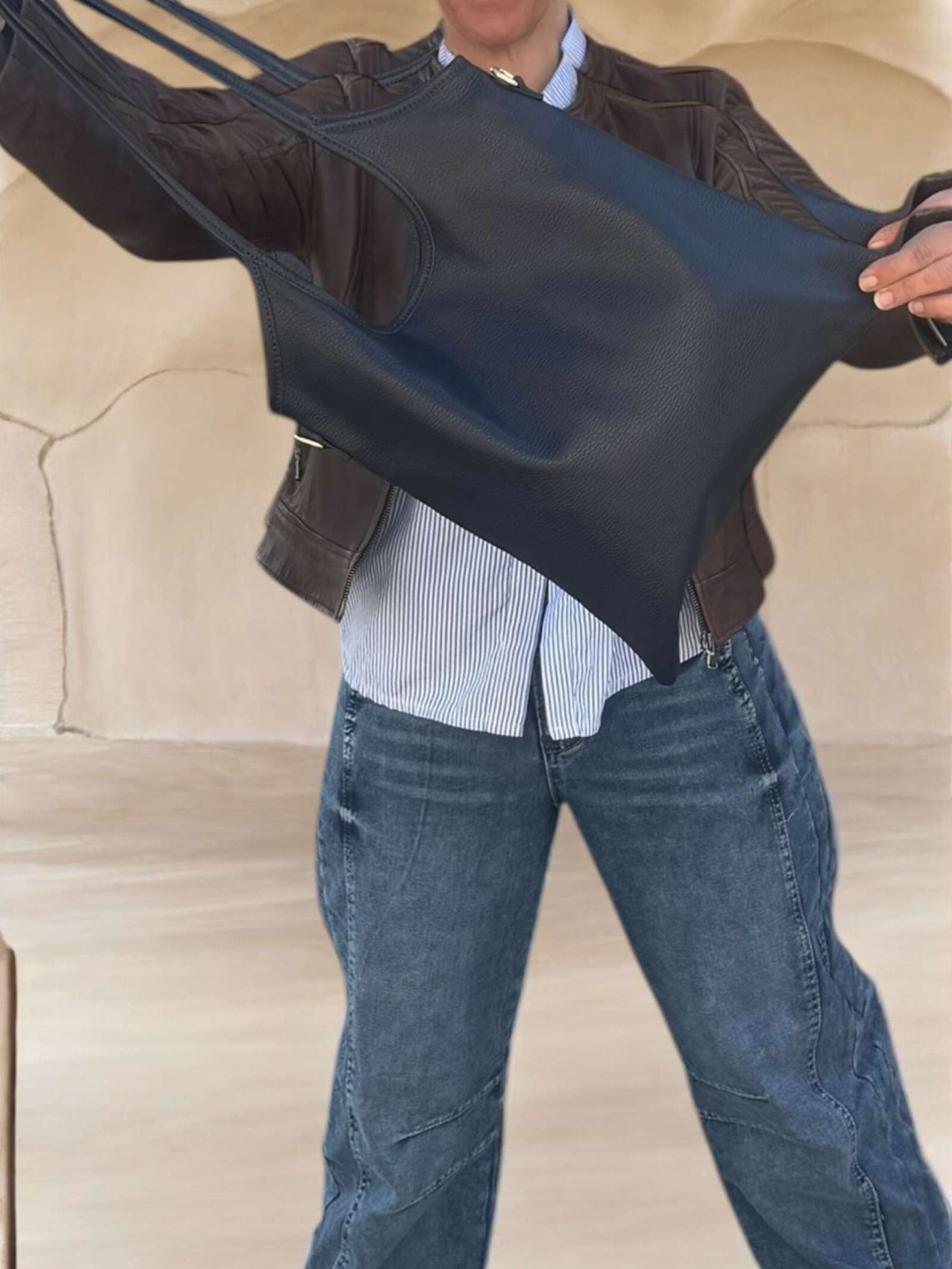 Borsa in vera pelle simple
