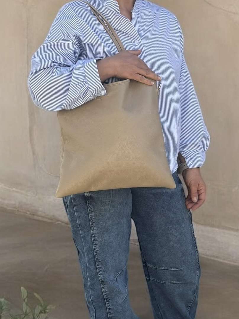 Borsa in vera pelle simple