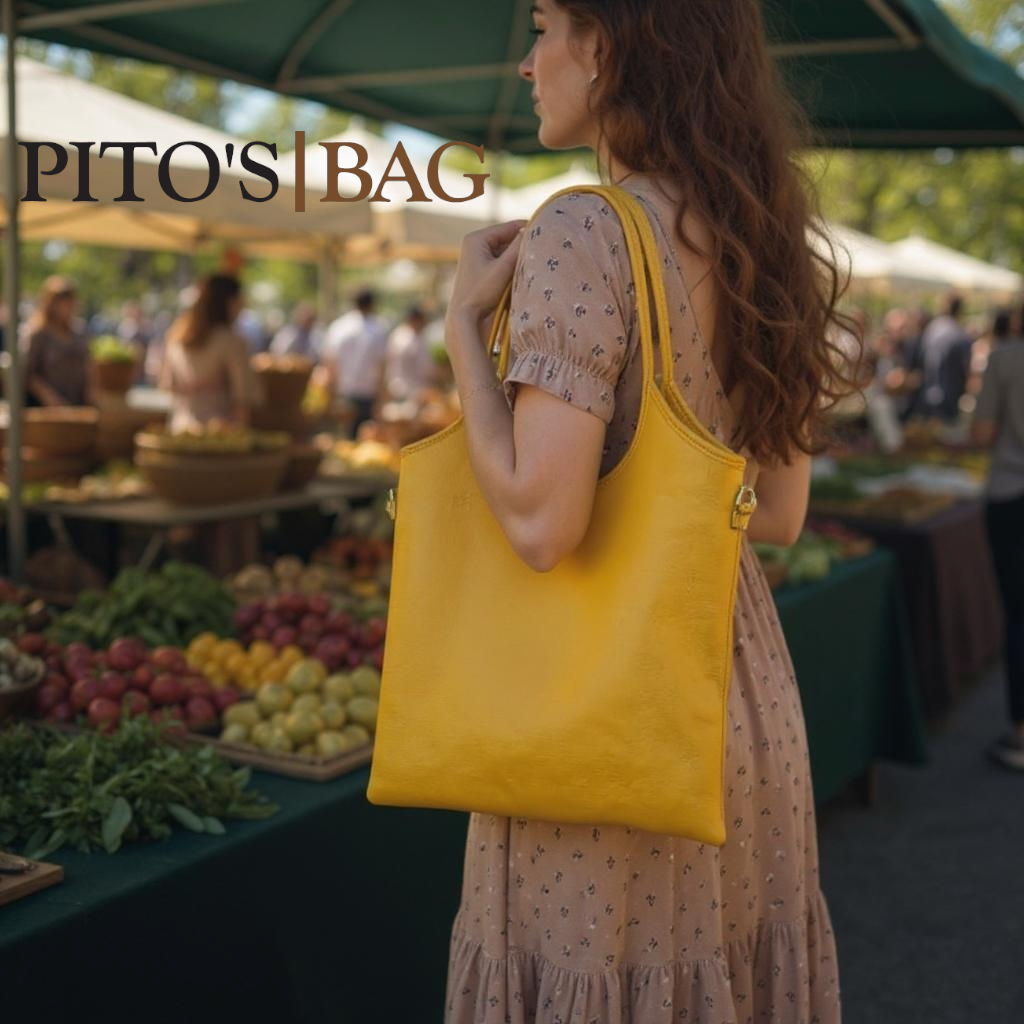 Borsa in vera pelle simple