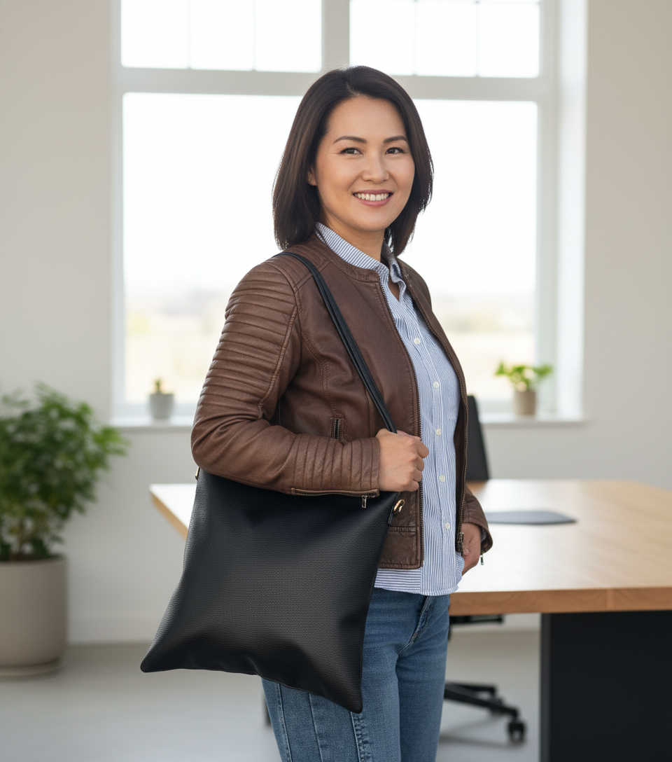 Borsa in vera pelle simple