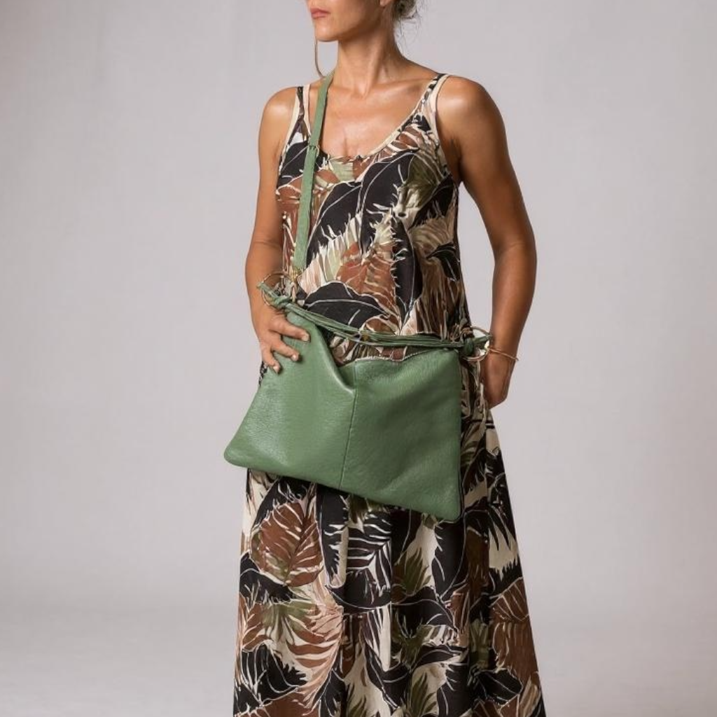 Borsa in vera pelle con Anelli oro