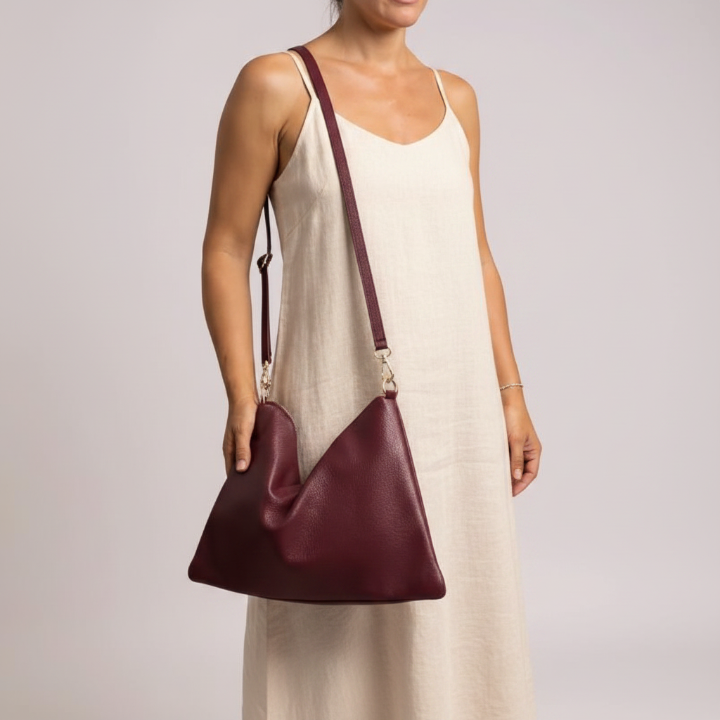 Borsa in vera pelle con Anelli oro