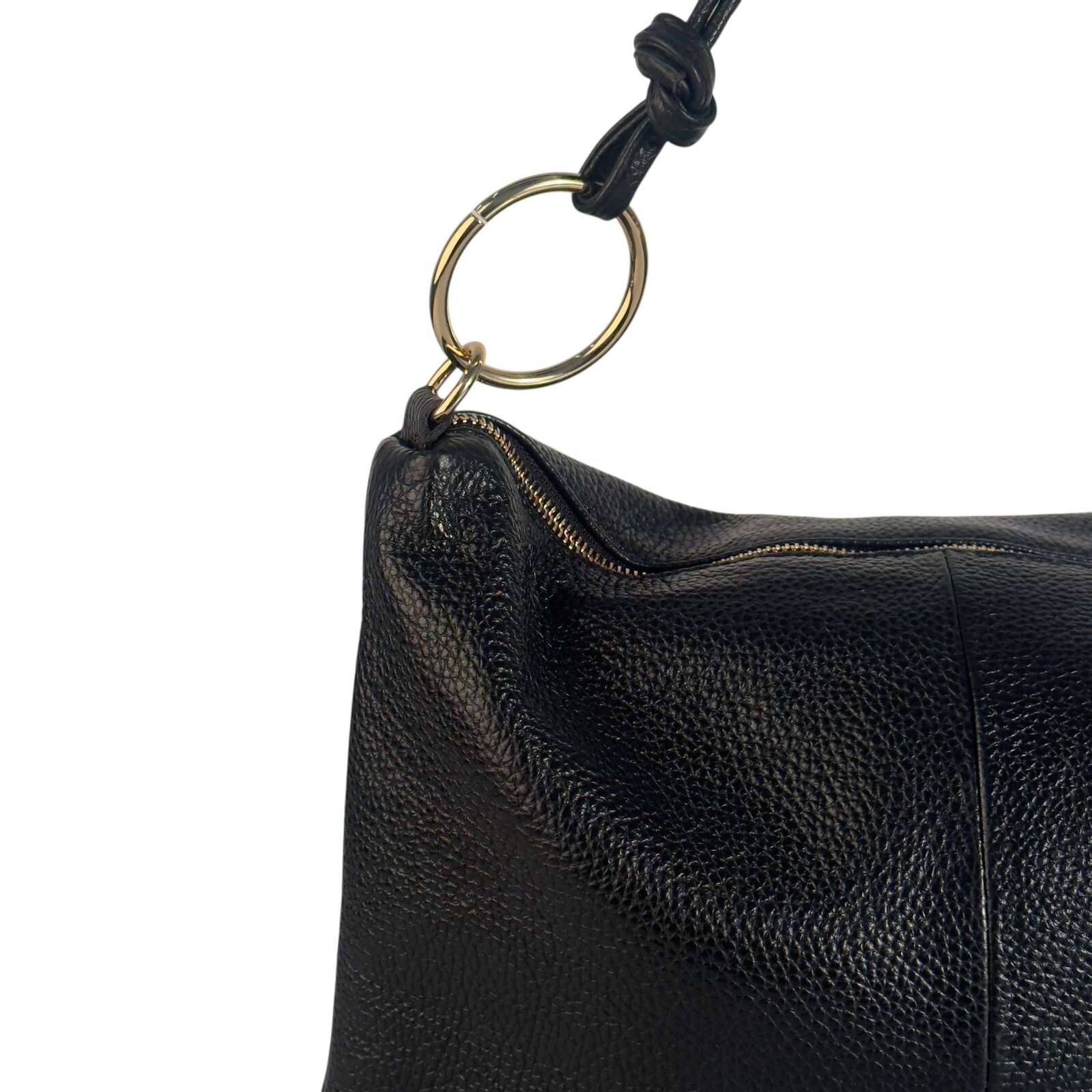 Borsa in vera pelle con Anelli oro