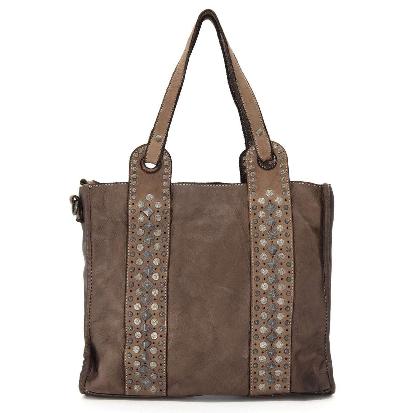 Borsa donna shooping borchiata