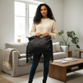 Borsa Donna a Mano in Pelle con Frange