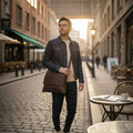 Tracolla Unisex Minimal uomo testa di moro