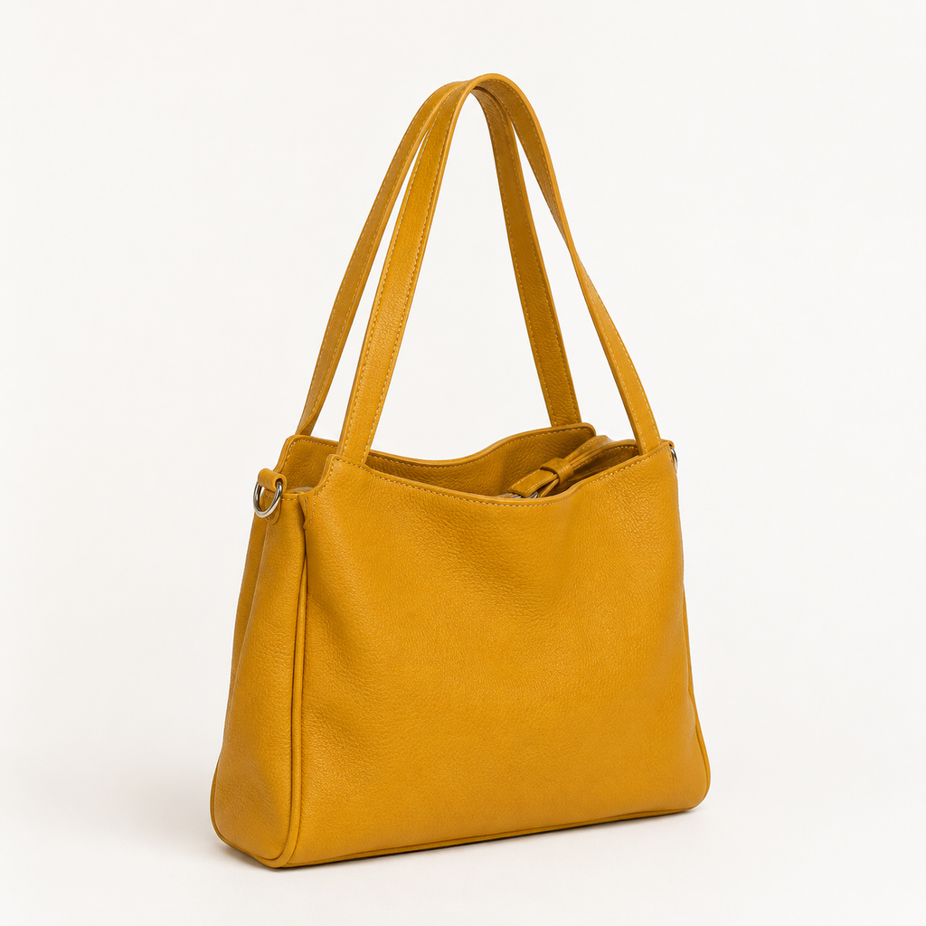 Borsa donna in vera pelle multizip