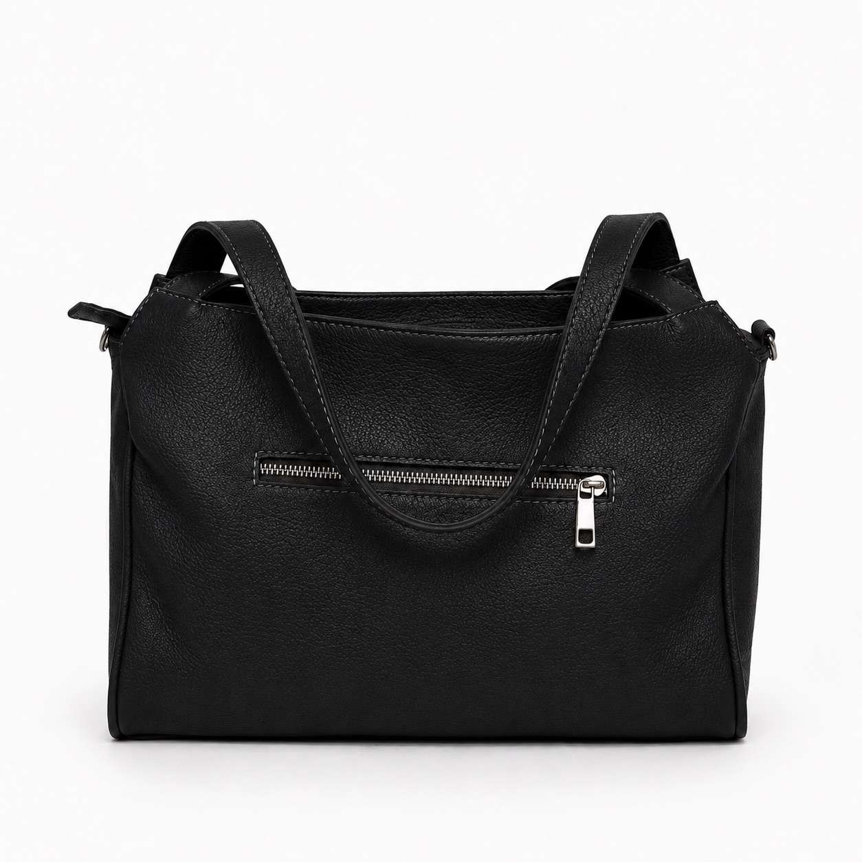 Borsa donna in vera pelle multizip