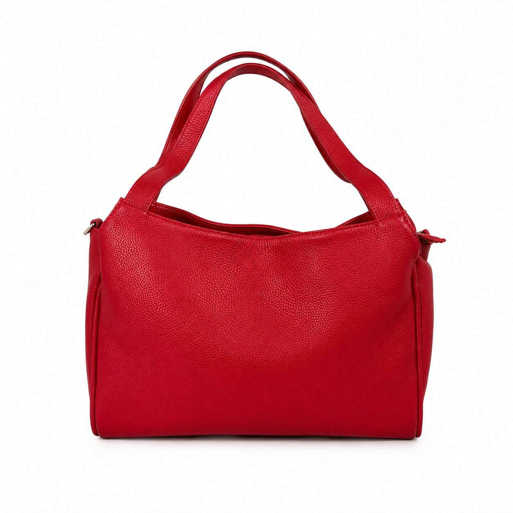 Borsa donna in vera pelle multizip