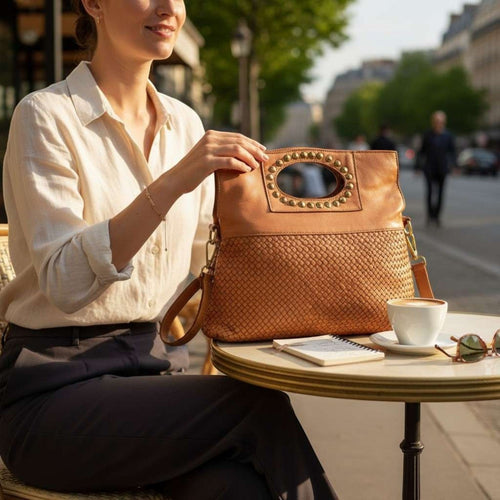 Borsa a Mano con Manico Borchiato - Pito’s|Bag