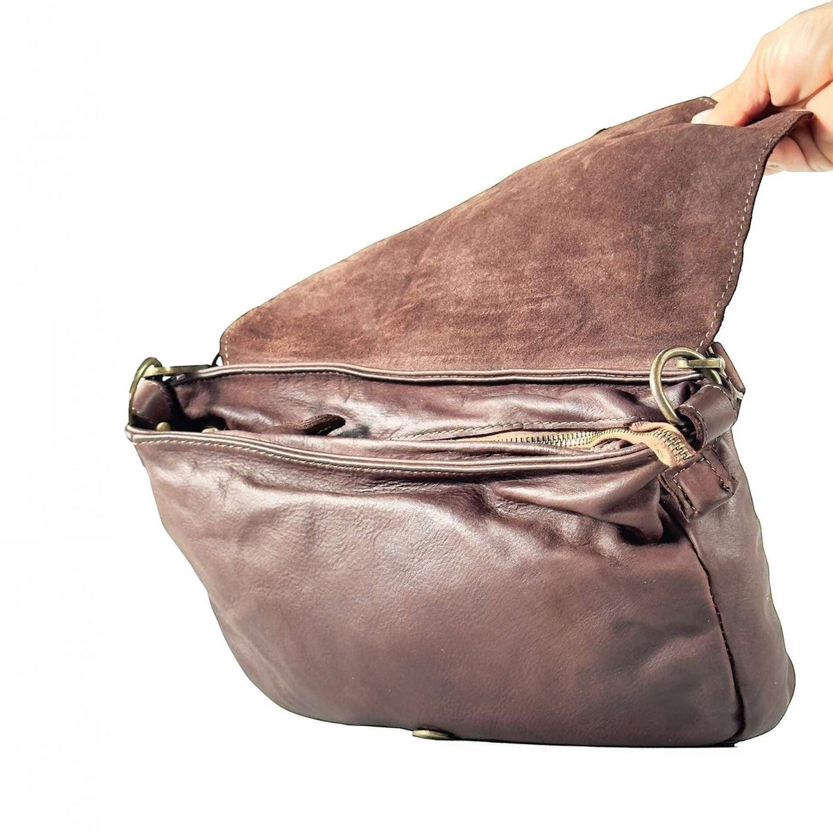 Borsa A Tracolla in pelle artigianale Snow - Pito’s|Bag