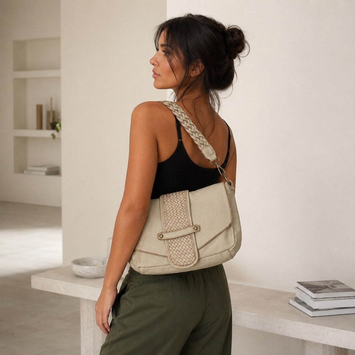 Borsa A Tracolla in pelle artigianale Snow - Pito’s|Bag
