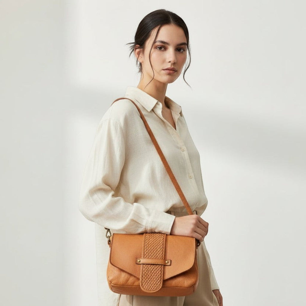Borsa A Tracolla in pelle artigianale Snow - Pito’s|Bag