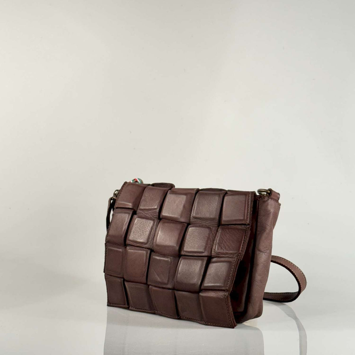 Borsa cartella modello quadretti in pelle - Pito’s|Bag