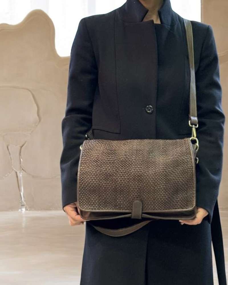 Borsa cartella patta intrecciata - Pito’s|Bag