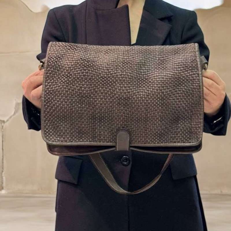 Borsa cartella patta intrecciata - Pito’s|Bag
