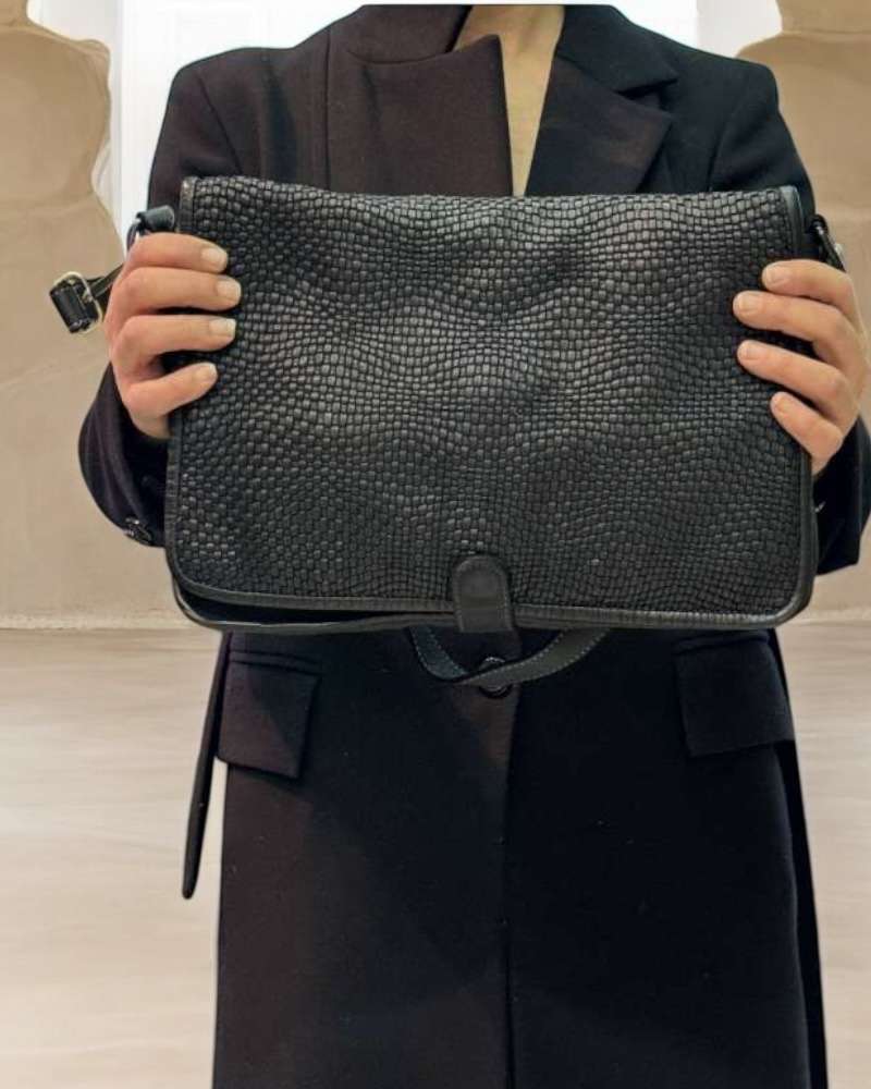 Borsa cartella patta intrecciata - Pito’s|Bag