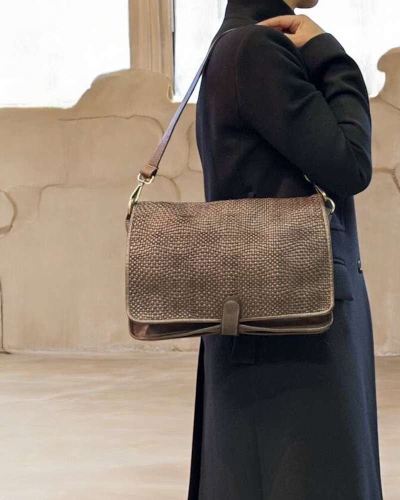 Borsa cartella patta intrecciata - Pito’s|Bag