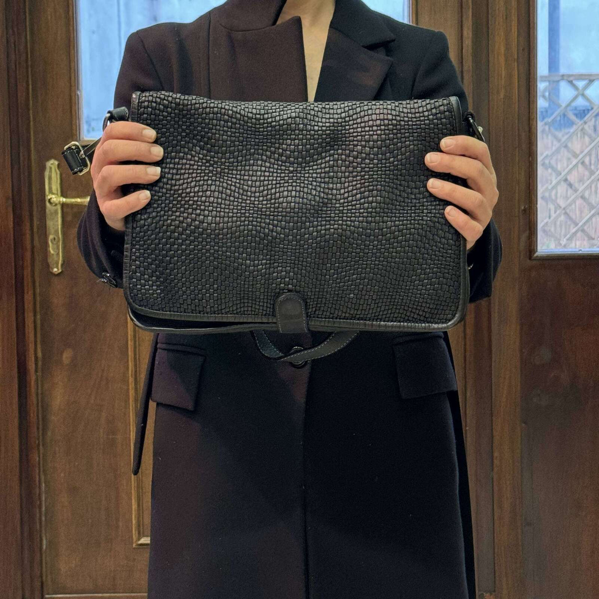 Borsa cartella patta intrecciata - Pito’s|Bag