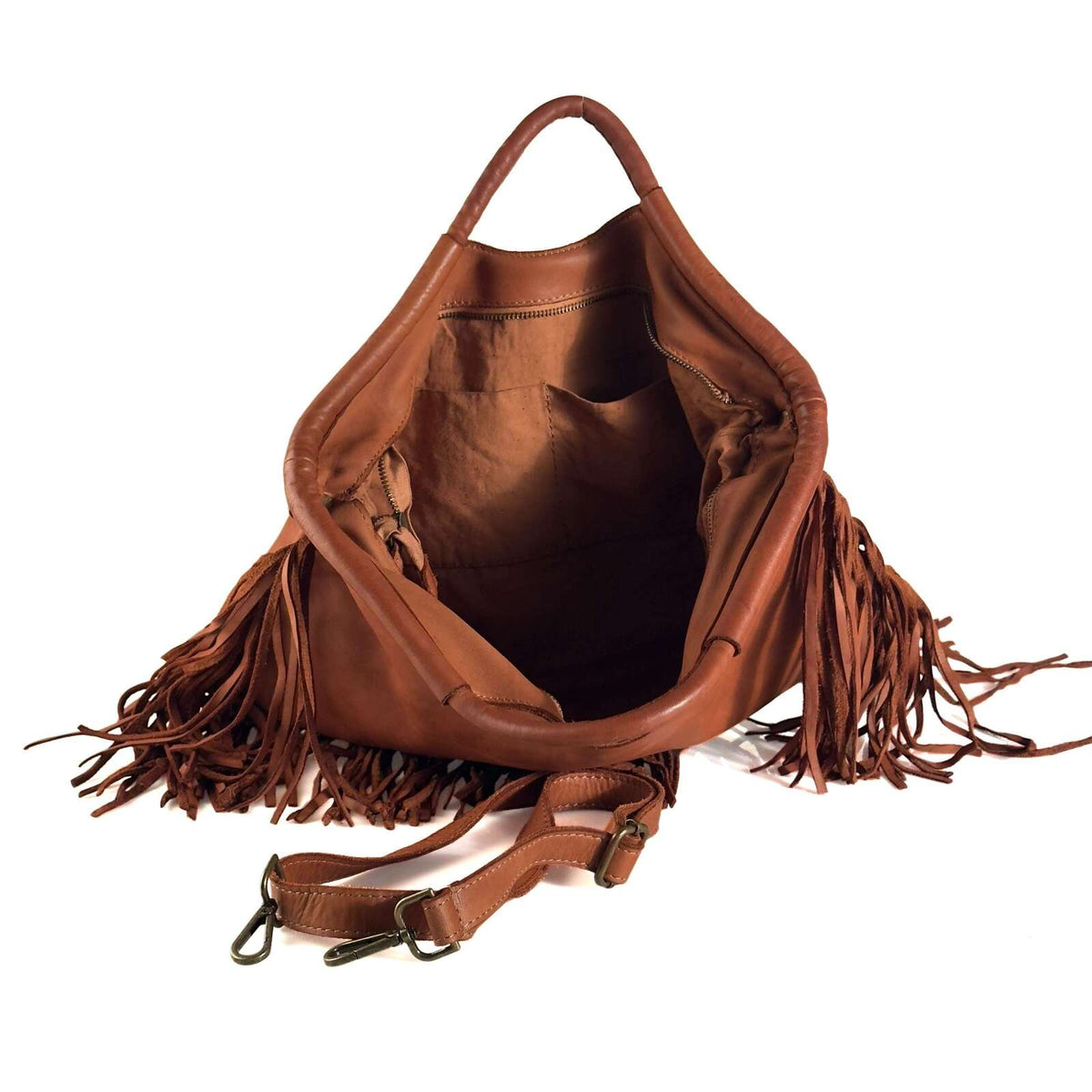 Borsa Donna a Mano in Pelle con Frange - Pito’s|Bag