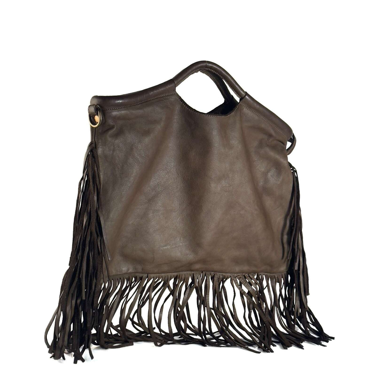 Borsa Donna a Mano in Pelle con Frange - Pito’s|Bag