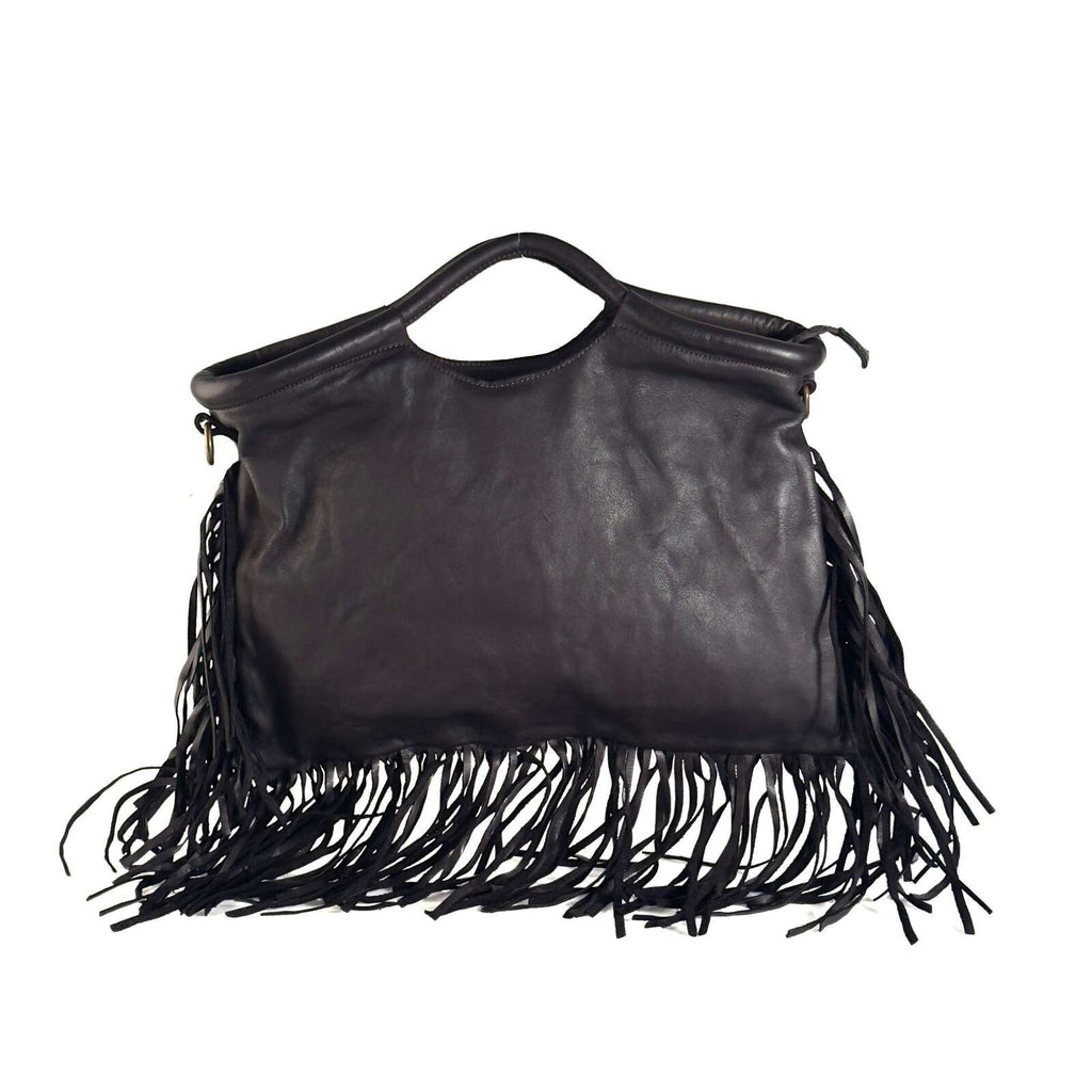 Borsa Donna a Mano in Pelle con Frange - Pito’s|Bag