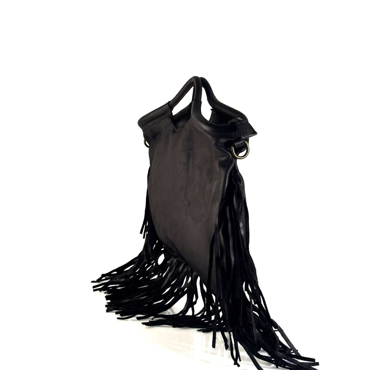 Borsa Donna a Mano in Pelle con Frange - Pito’s|Bag