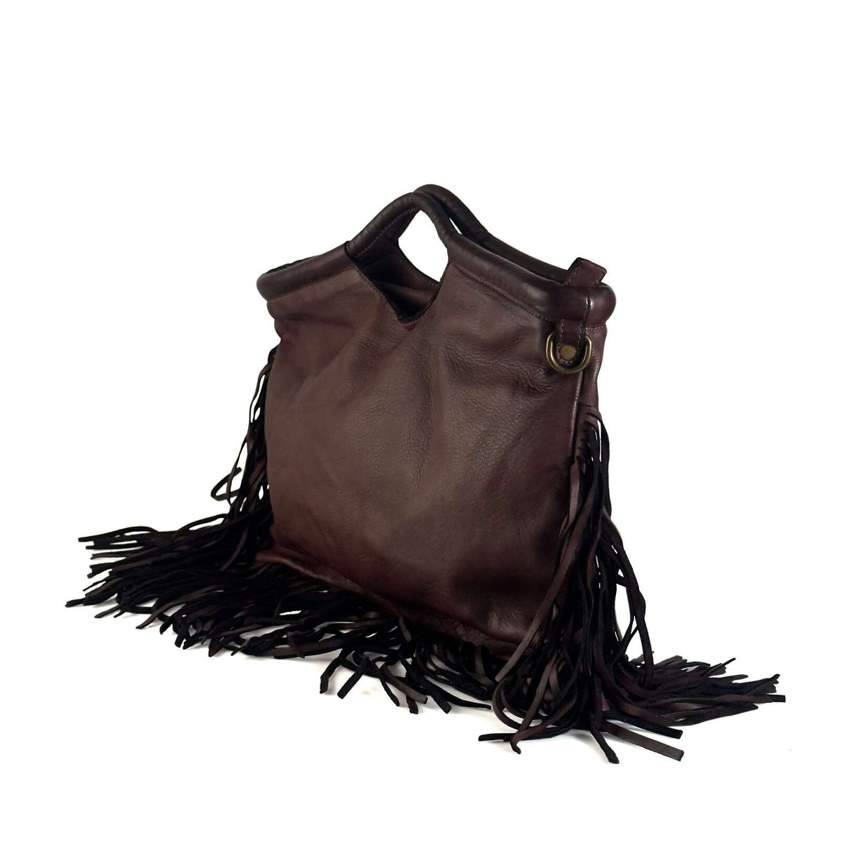 Borsa Donna a Mano in Pelle con Frange - Pito’s|Bag
