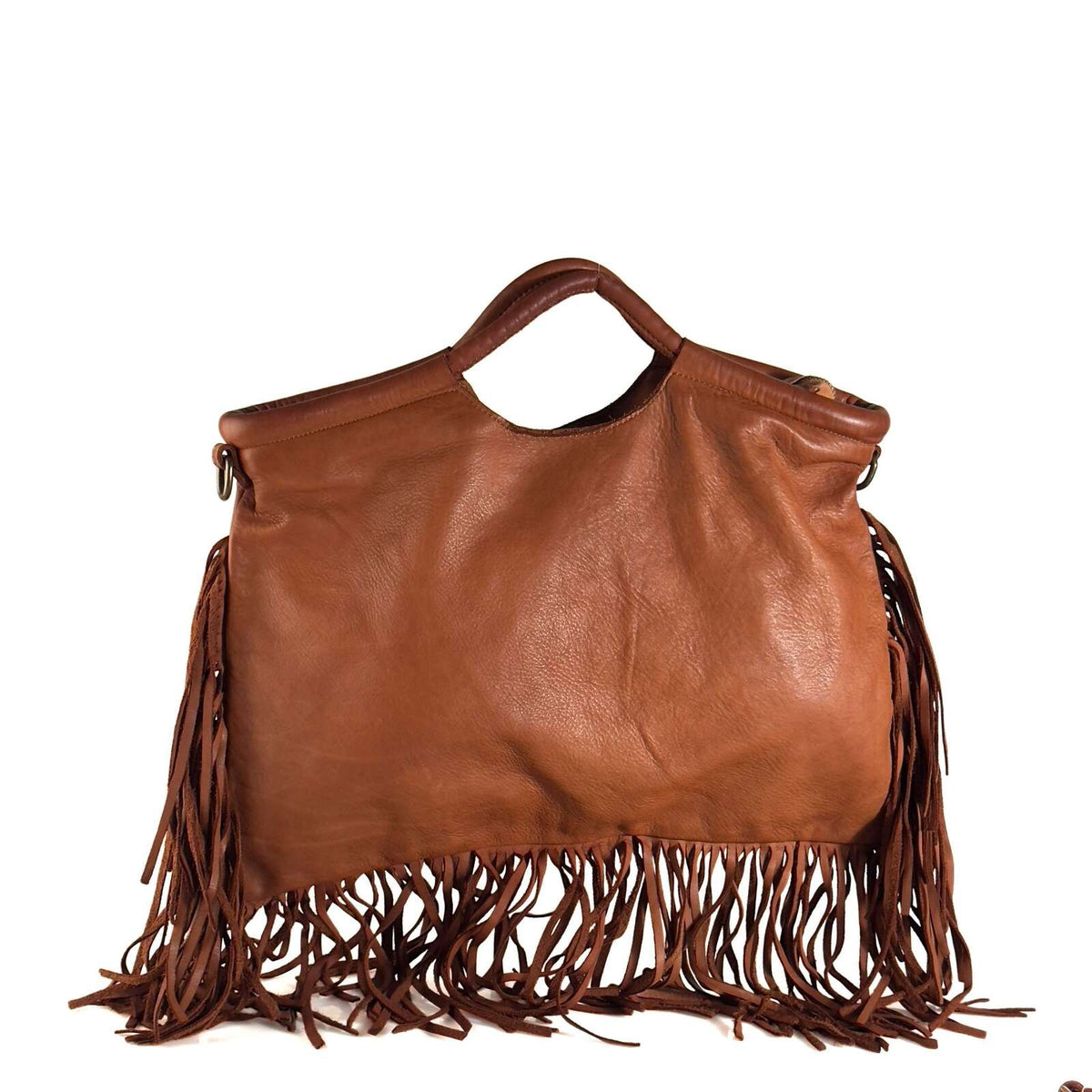 Borsa Donna a Mano in Pelle con Frange - Pito’s|Bag