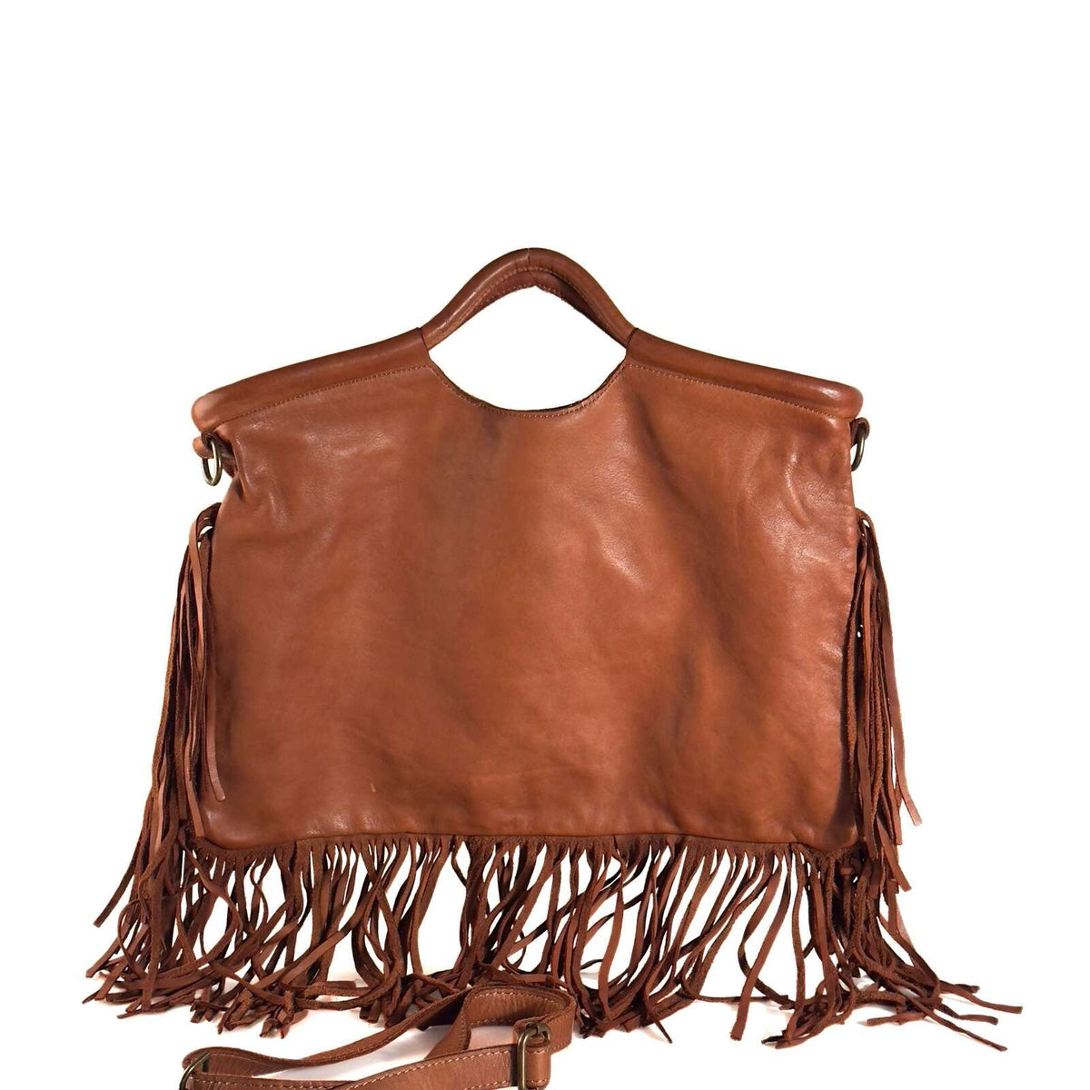 Borsa Donna a Mano in Pelle con Frange - Pito’s|Bag