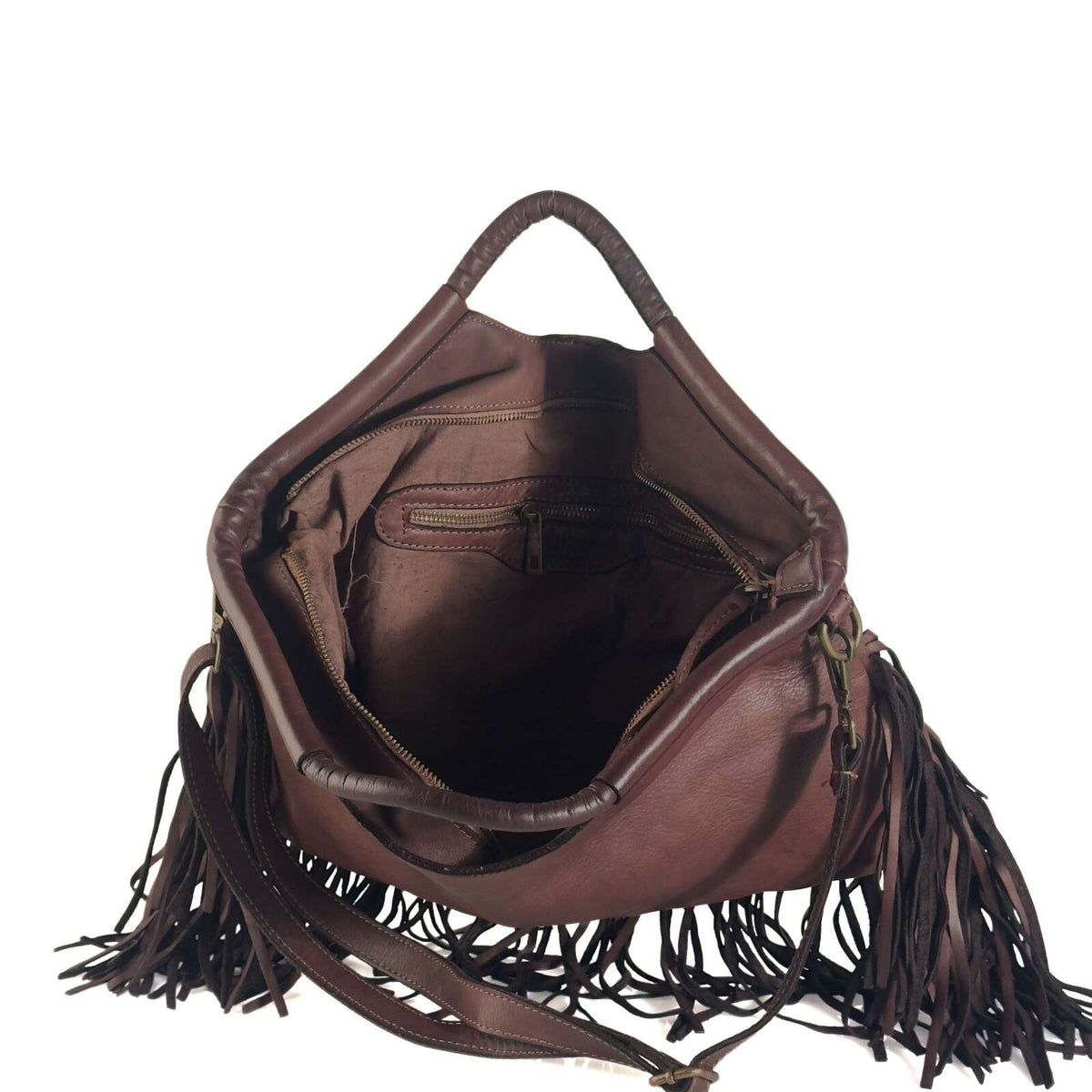 Borsa Donna a Mano in Pelle con Frange - Pito’s|Bag
