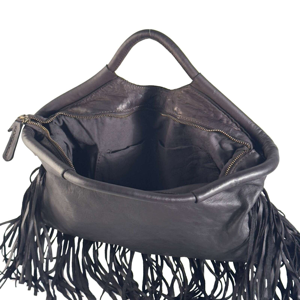 Borsa Donna a Mano in Pelle con Frange - Pito’s|Bag