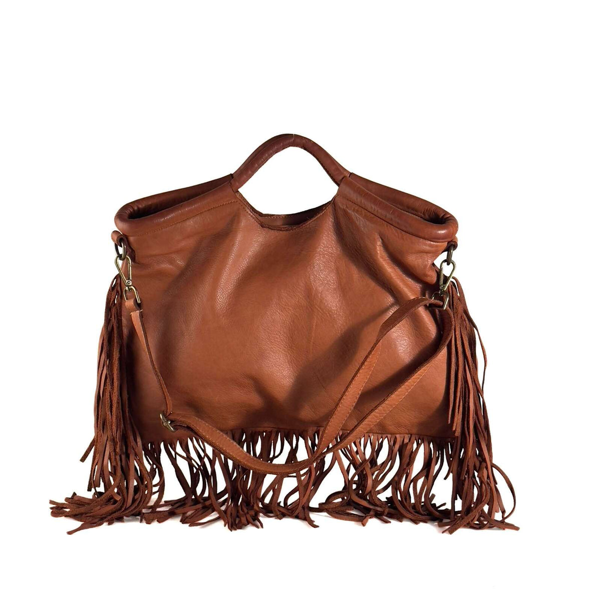 Borsa Donna a Mano in Pelle con Frange - Pito’s|Bag