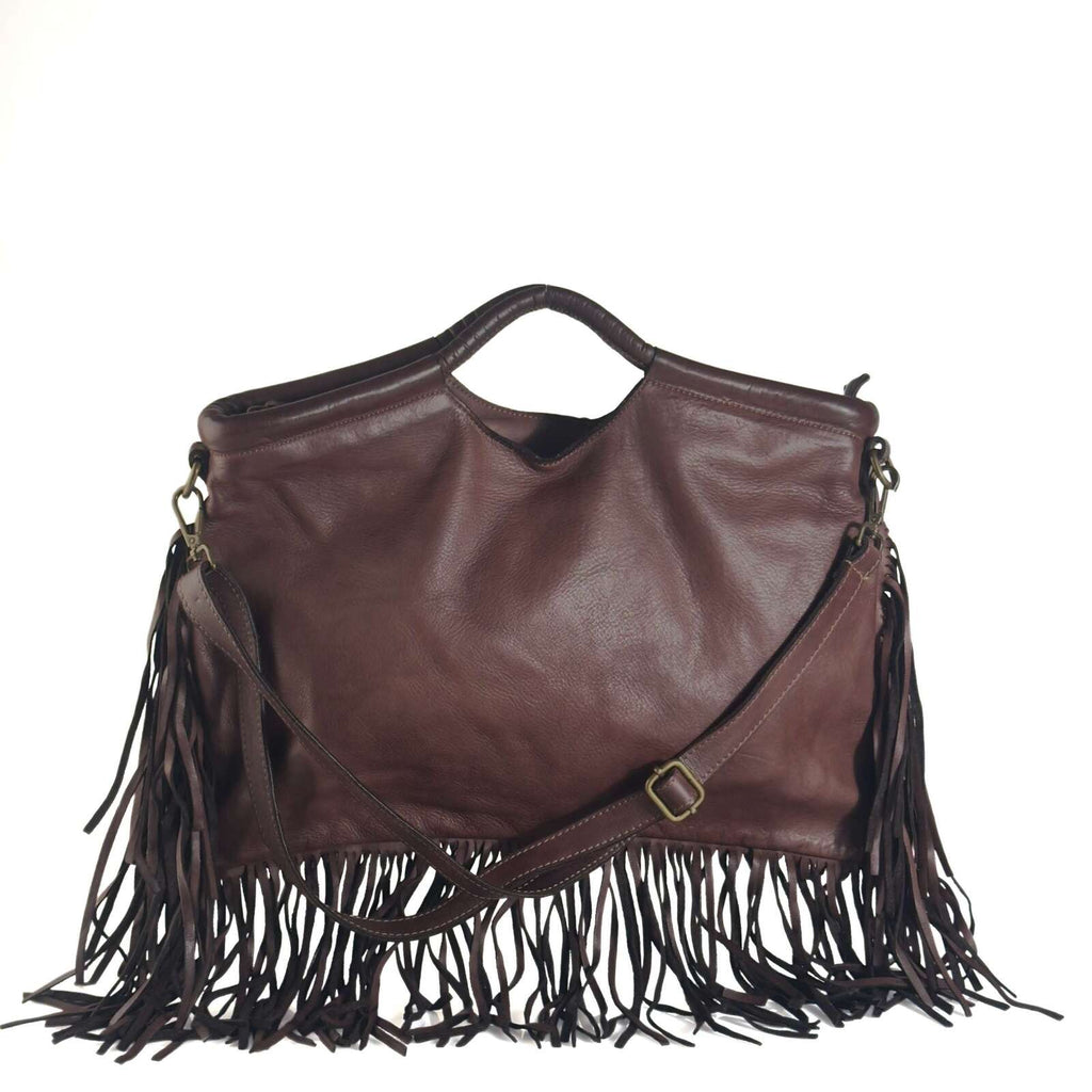 Borsa Donna a Mano in Pelle con Frange - Pito’s|Bag