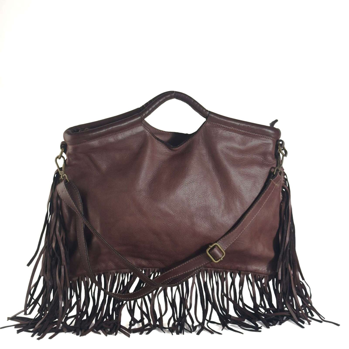 Borsa Donna a Mano in Pelle con Frange - Pito’s|Bag