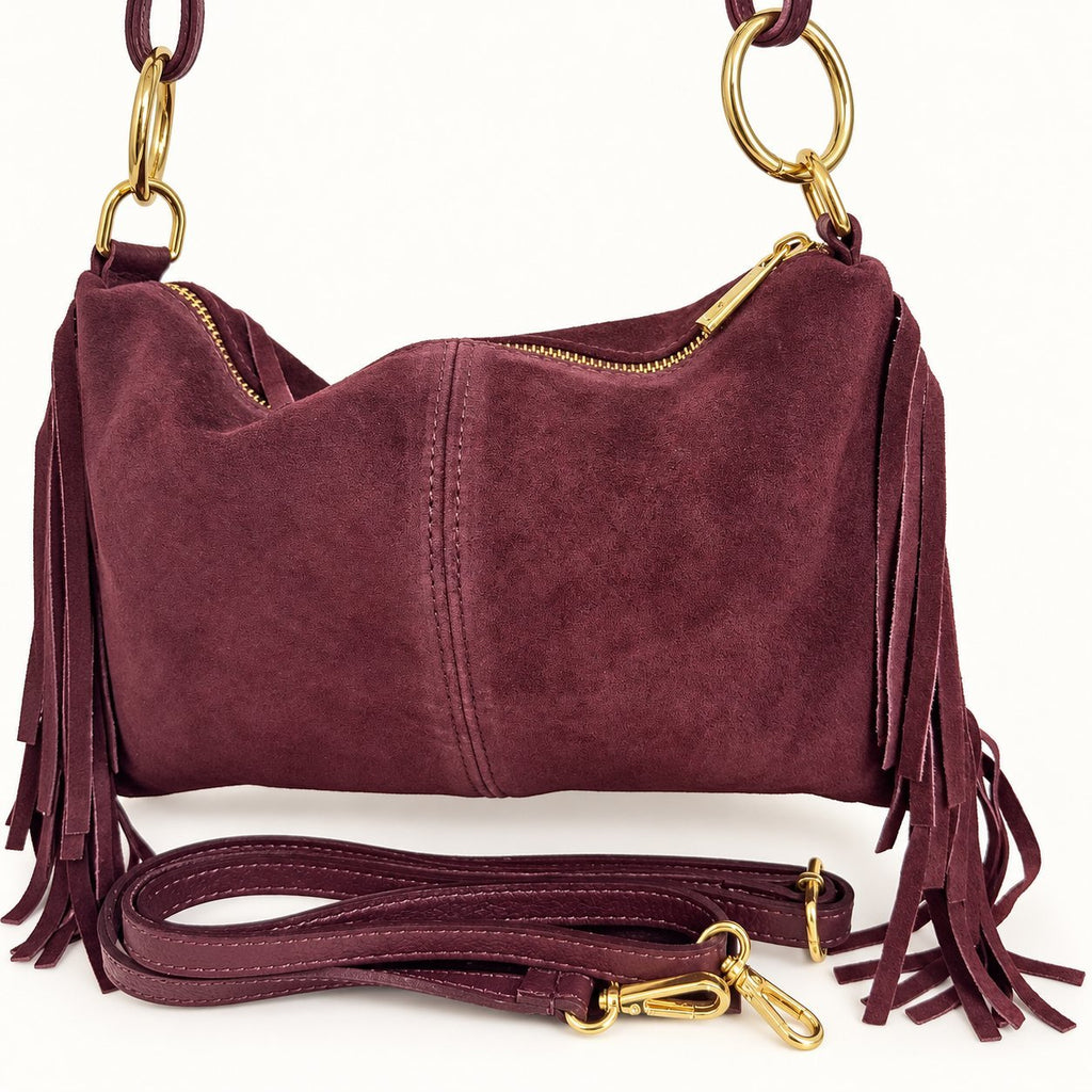 Borsa Donna Camoscio frangiata - Pito’s|Bag